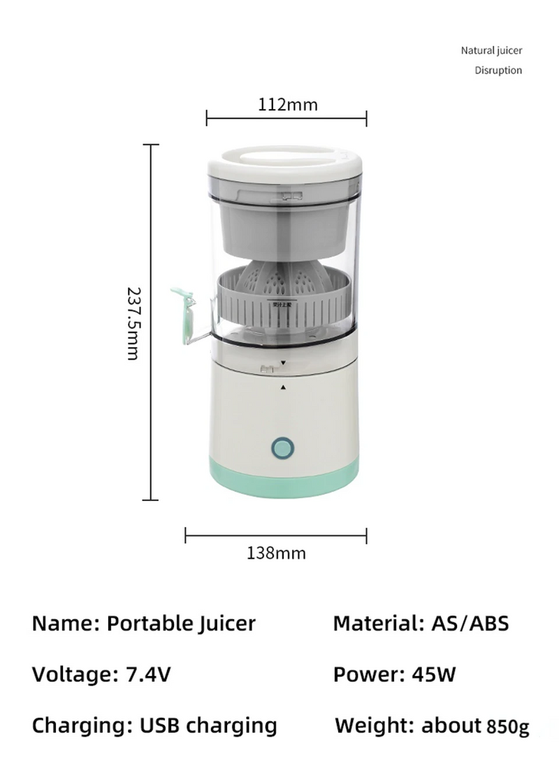 Multi-function household small portable automatic juice machine - Passion Present 