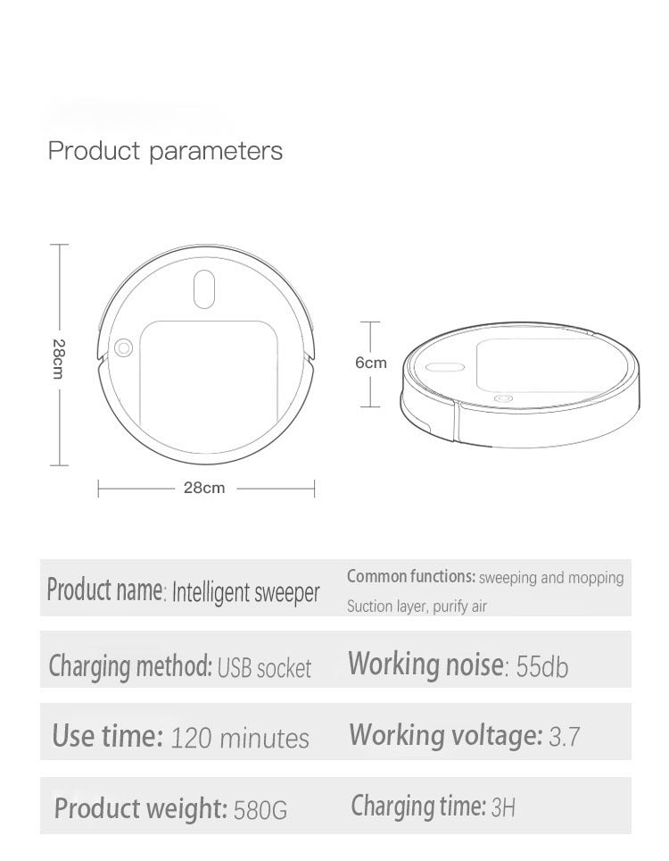 Intelligent humidifying sweeping robot