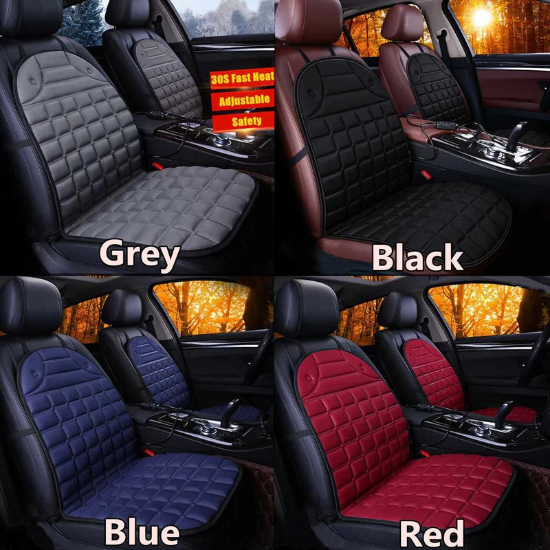 12V Car Auto Heated Seat Cushion Cover Pad Warmer Winter Autumn Double-Seat - Passion Present 