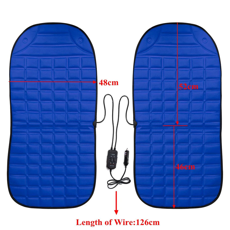 12V Car Auto Heated Seat Cushion Cover Pad Warmer Winter Autumn Double-Seat - Passion Present 