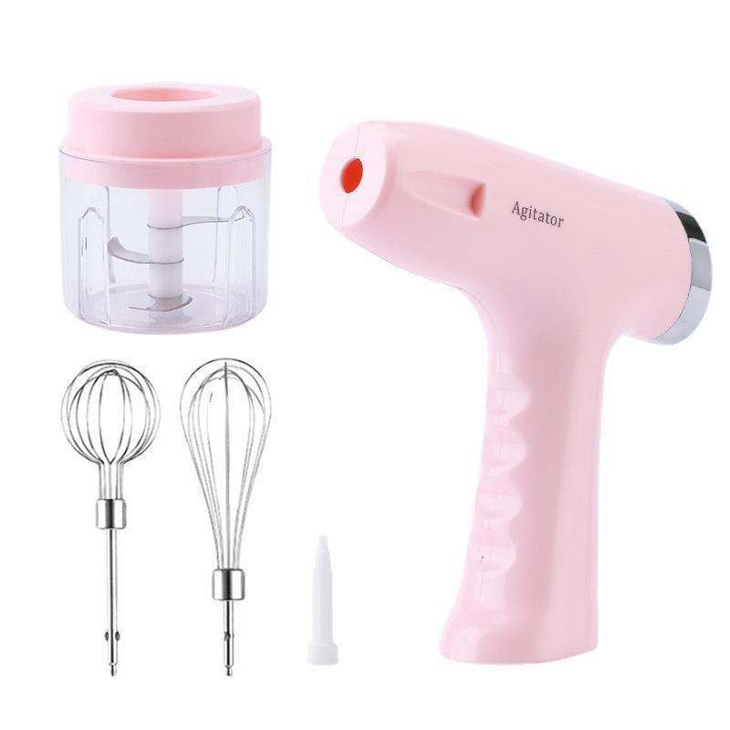 Electric egg beater household cream automatic sender hand-held rechargeable mixer machine electric garlic grinder meat grinder - Passion Present 