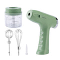 Electric egg beater household cream automatic sender hand-held rechargeable mixer machine electric garlic grinder meat grinder - Passion Present 