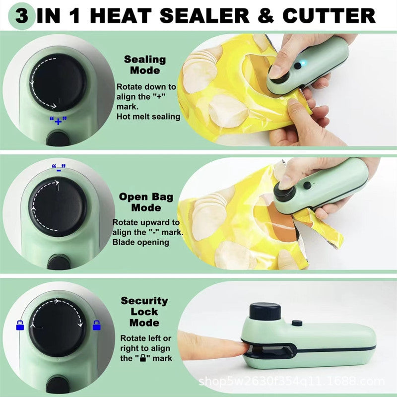 Mini rechargeable bag sealer sealing machine - Passion Present 