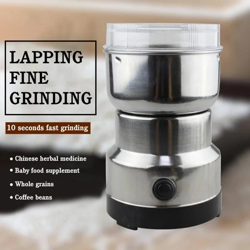 Stainless steel grinder electric coffee bean grinder household grinder - Passion Present 