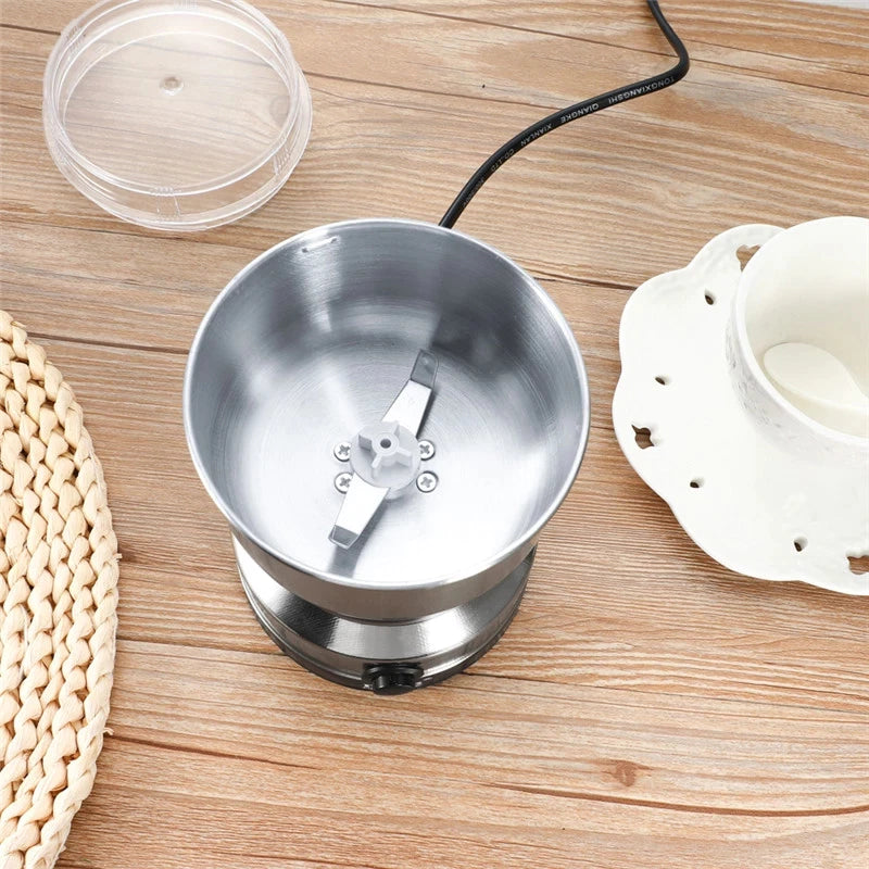 Stainless steel grinder electric coffee bean grinder household grinder - Passion Present 